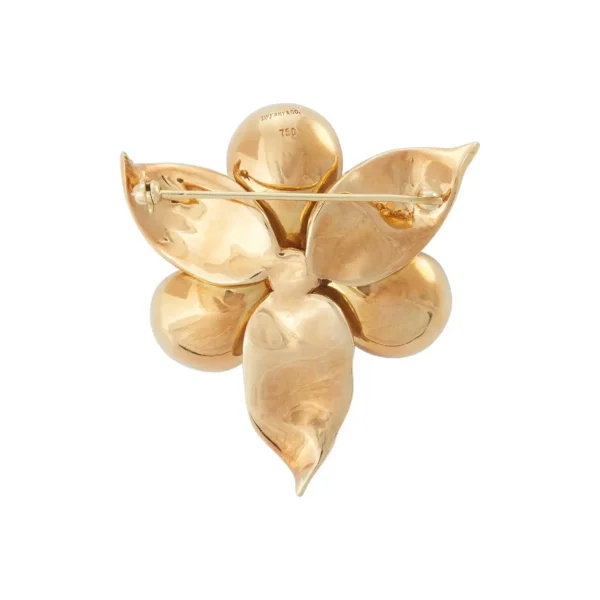 Dogwood Flower Gold and Diamond Brooch Tiffany & Co.