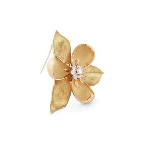 Dogwood Flower Gold and Diamond Brooch Tiffany & Co.