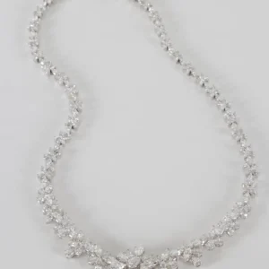 Elegant Diamond Necklace For Sale