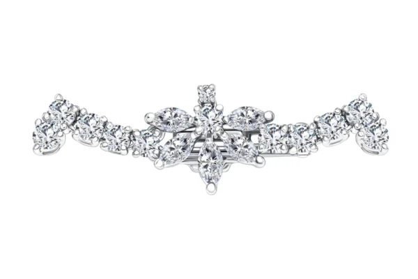 Fancy Pear Marquise Shaped Diamond Tiara Necklace GIA Certified 32.03 Carat