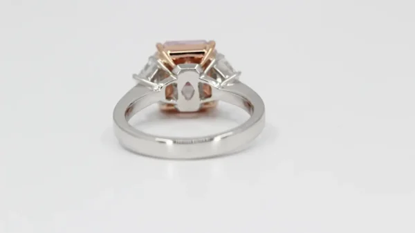 Fancy Purplish Pink Internally Flawless Diamond Ring GIA Certified 4.24 Carat
