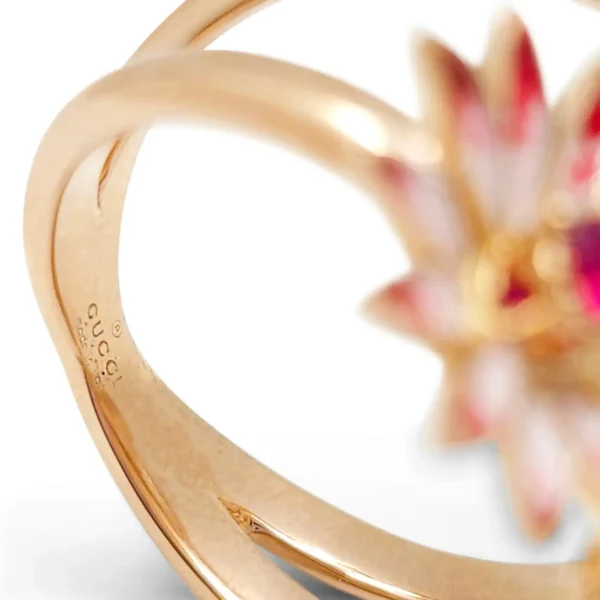 Gucci Flora Butterfly Rose Gold Ring