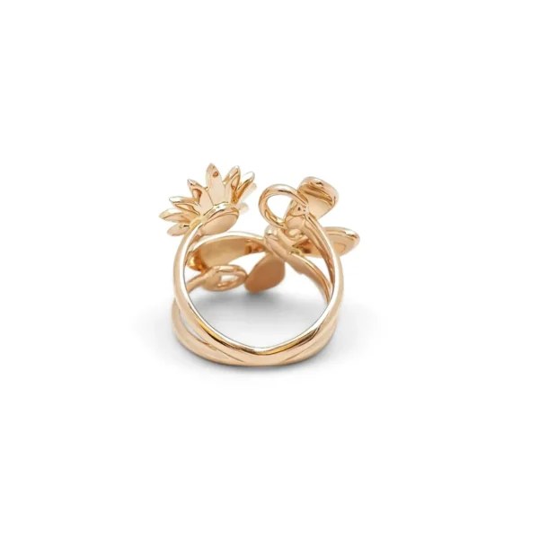 Gucci Flora Butterfly Rose Gold Ring