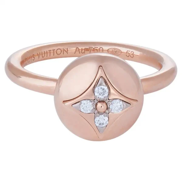 Louis Vuitton B Blossom Gold and Diamond Ring