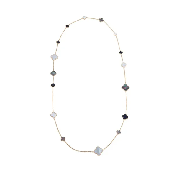 Magic Alhambra 16 Motif Mother of Pearl Necklace