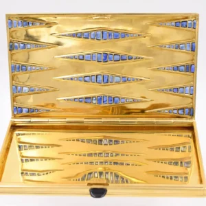 Magnificent French Retro Sapphire Gold Box