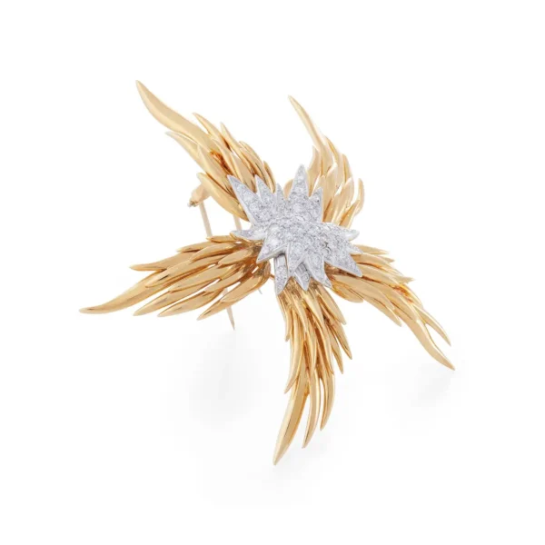 Paris Flames Diamond Brooch Jean Schlumberger for Tiffany & Co.