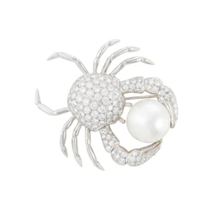 Pearl and Diamond Crab Brooch Tiffany & Co.