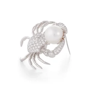 Pearl and Diamond Crab Brooch Tiffany & Co.