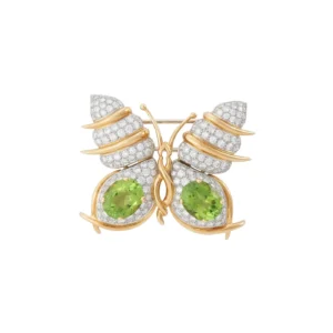 Peridot and Diamond Butterfly Brooch Jean Schlumberger for Tiffany & Co.