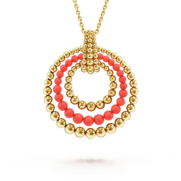 Perlée couleurs transformable long necklace