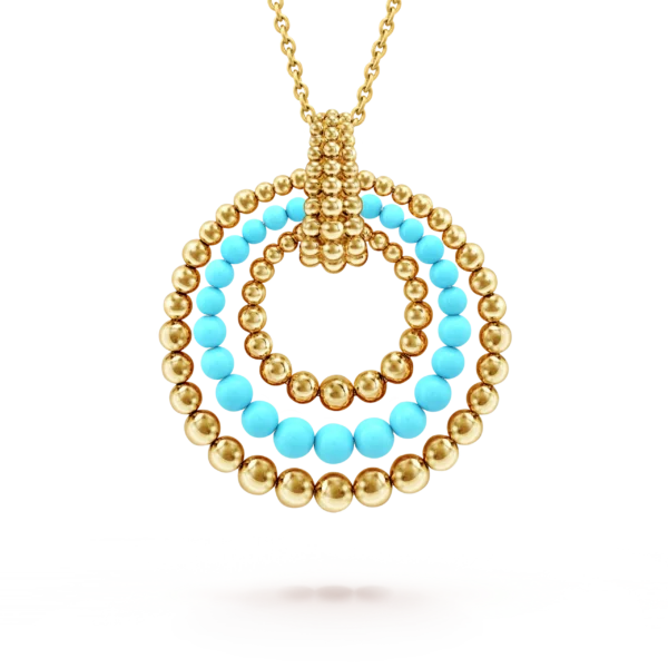 Perlée couleurs transformable long necklace