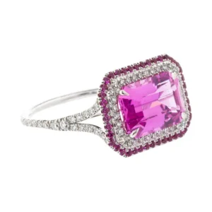 Pink Sapphire Ring Natural No-Heat