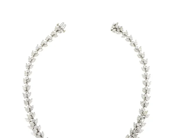 Platinum Estate 54.84 Carat Diamond Necklace