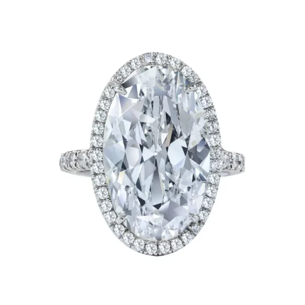 Roman Malakov GIA Certified Oval Cut Diamond Halo Engagement Ring