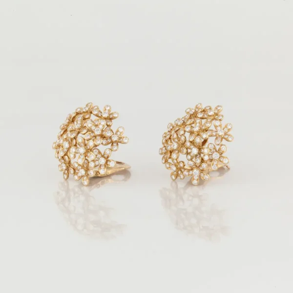 Socrate Diamond Earrings in 18K Yellow Gold
