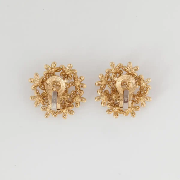 Socrate Diamond Earrings in 18K Yellow Gold