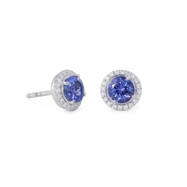 Soleste Platinum Diamond and Tanzanite Earrings Tiffany & Co.
