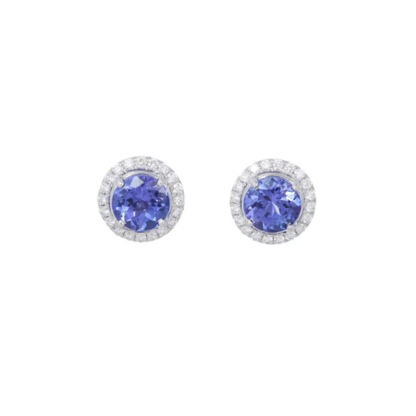 Soleste Platinum Diamond and Tanzanite Earrings Tiffany & Co.
