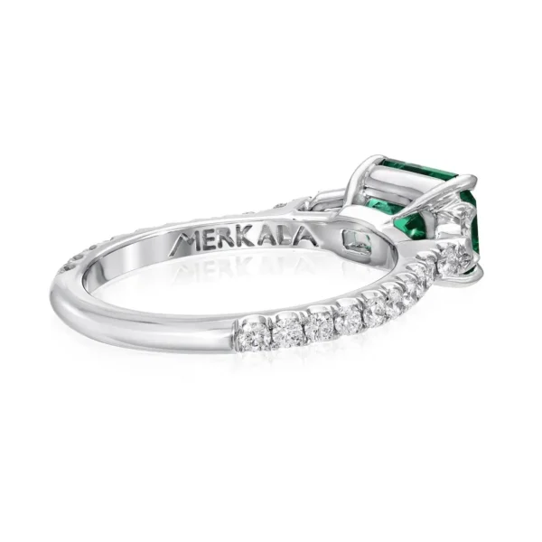 Untreated Emerald Ring 1.47 Carat No Oil AGL Certified Panjshir Afghanistan