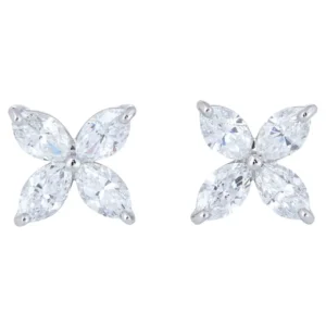 Victoria Platinum Diamond Earrings, Large Tiffany & Co.