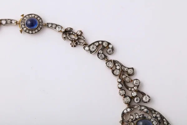 Victorian Sapphire and Diamond Necklace