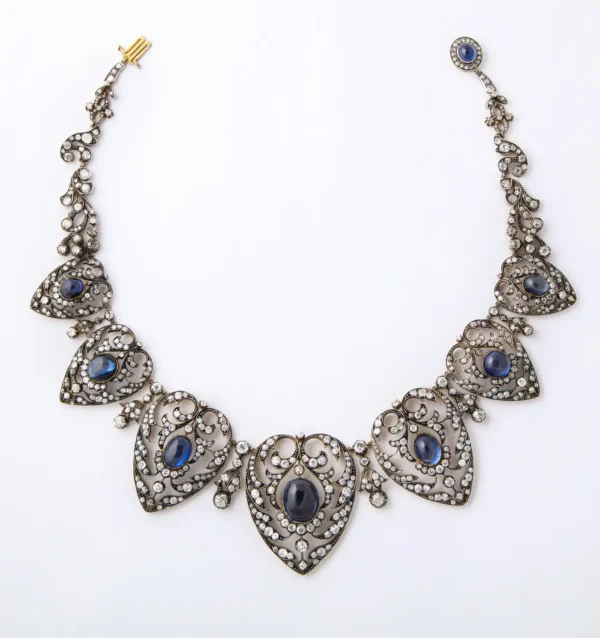 Victorian Sapphire and Diamond Necklace