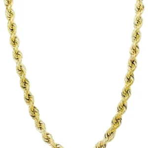 Buy 10K Gold Men's Hollow Rope Chain