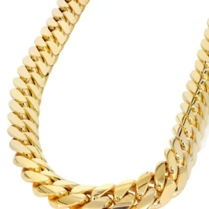 10K Solid Miami Cuban Link Gold Chain
